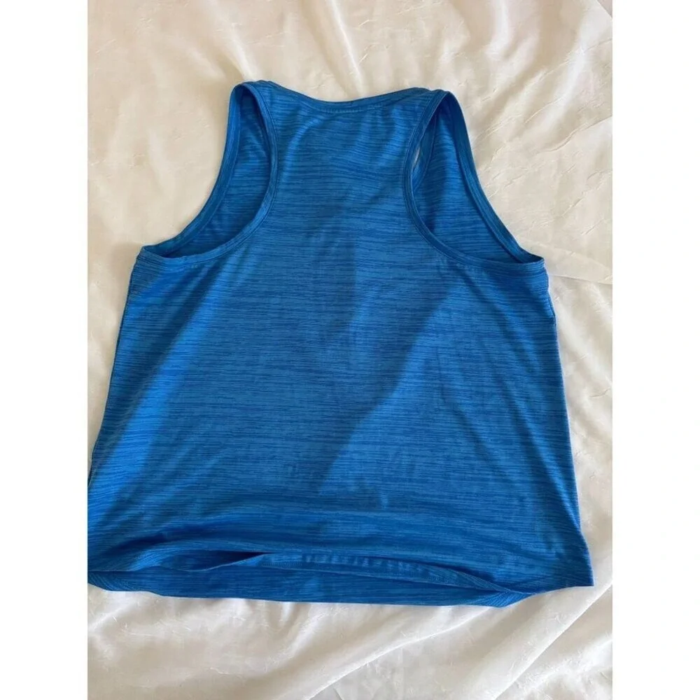 Nike Dri-FIT Tank Top XL Blue Heathered Racerback Run Club‎